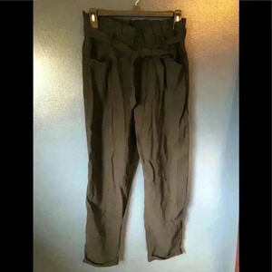 ZARA paper-bag waist pants